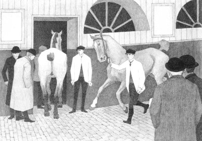 The Horse Mart (Barbican No.1) 1920 by Robert Polhill Bevan